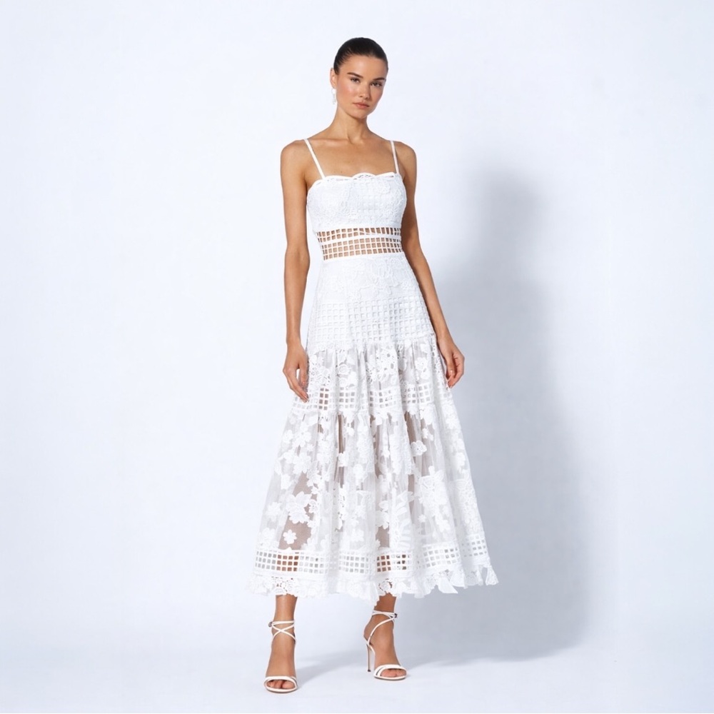 Alexis Legends Lace Dress in Moon | Beach Wedding Bridal Shower Engagement Dress